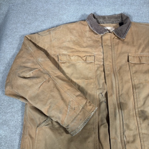 CE Schmidt Jacket Mens 2XLT‎ Brown Duck Canvas Barn Chore Distressed Workwear - Picture 3 of 16